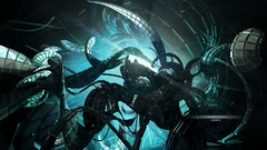 Abstract monochrome sprial