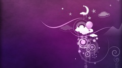 Abstract moon purple dreamy