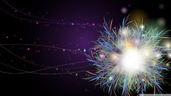 Abstract multicolor bokeh colored