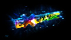 Abstract multicolor digital art exchange