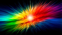 Abstract multicolor explosions liquid