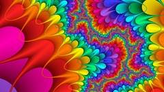 Abstract multicolor Fractals psychedelic