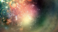 Abstract multicolor Fractals rainbows