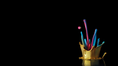 Abstract multicolor liquid rainbows