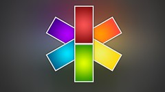 Abstract multicolor rainbows colors