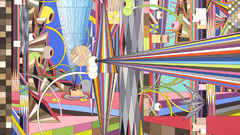 Abstract multicolor shapes geometry