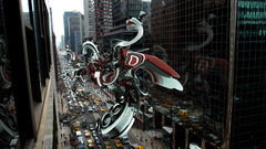 Abstract New widescreen shapes York rendezvous