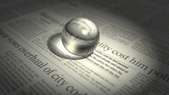 Abstract newspapers marbles