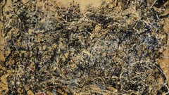 Abstract numbers artwork Jackson Pollock