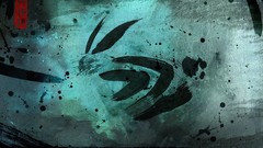 Abstract nvidia logos computer graphics