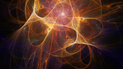 Abstract orange color dominated