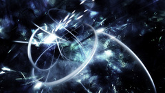 Abstract outer space explosions