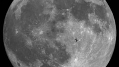 Abstract outer space moon