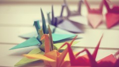 Abstract paper Cranes