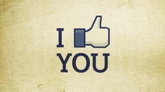 Abstract paper facebook text