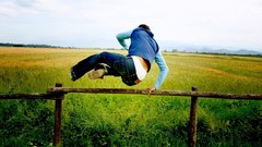 Abstract parkour digital art