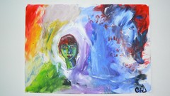 Abstract person colors cahenzli