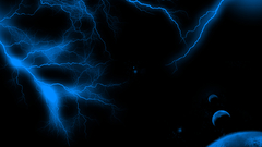 Abstract planets Lightning