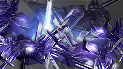 Abstract purple crystals amethyst