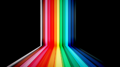 Abstract rainbows carcharodon carcharis