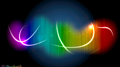 Abstract rainbows swirls