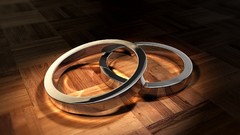 Abstract rings reflections chrome cinema 4d