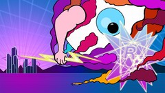 Abstract rockstar games logos eyeball