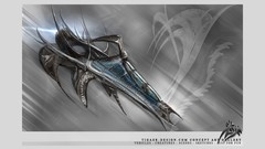 Abstract science fiction concept art vessel Sans