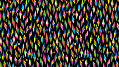 Abstract skulls black rainbows