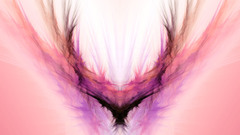 Abstract soft pink feathered