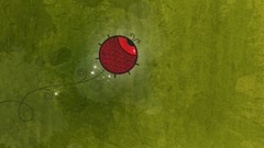 Abstract spark green background