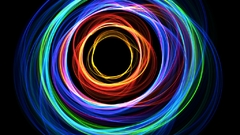 Abstract spectrum circles light