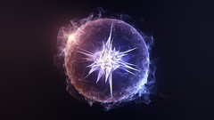 Abstract spheres minimalistic digital art 3d art abstract 