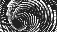 Abstract spiral grayscale