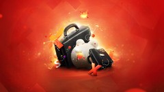 Abstract suitcase travel