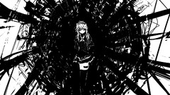 Abstract touhou black white
