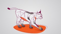 Abstract ubuntu vectors lynx