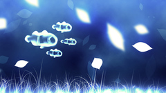 Abstract underwater scene widescreen