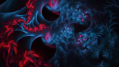 Abstract Wallpaper blue burning