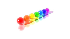 Abstract white background marbles