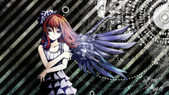 Abstract wings dress anime