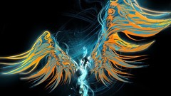 Abstract wings take off Humanoid