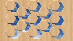 Abstract Wood grain sky