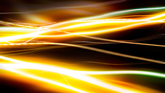 Abstract yellow glowing light
