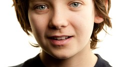 Actors faces Hugo-Movie Asa Butterfield