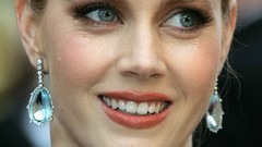 Actress amy adams earrings green eyes redheads pink lipstick