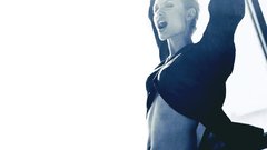 Actress Angelina Jolie monochrome