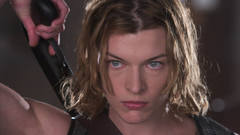 Actress Resident Evil shotguns