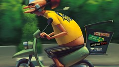 Advertisement artwork motorbikes cargo aircrafts inspirational 