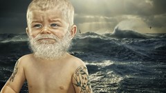 Advertisement baby beard babies artwork Viral